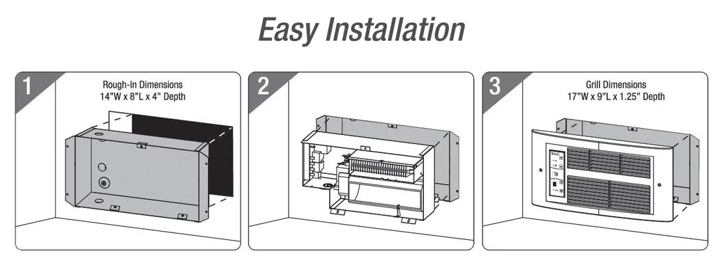240V 1750W Smart Wall Heater D71866