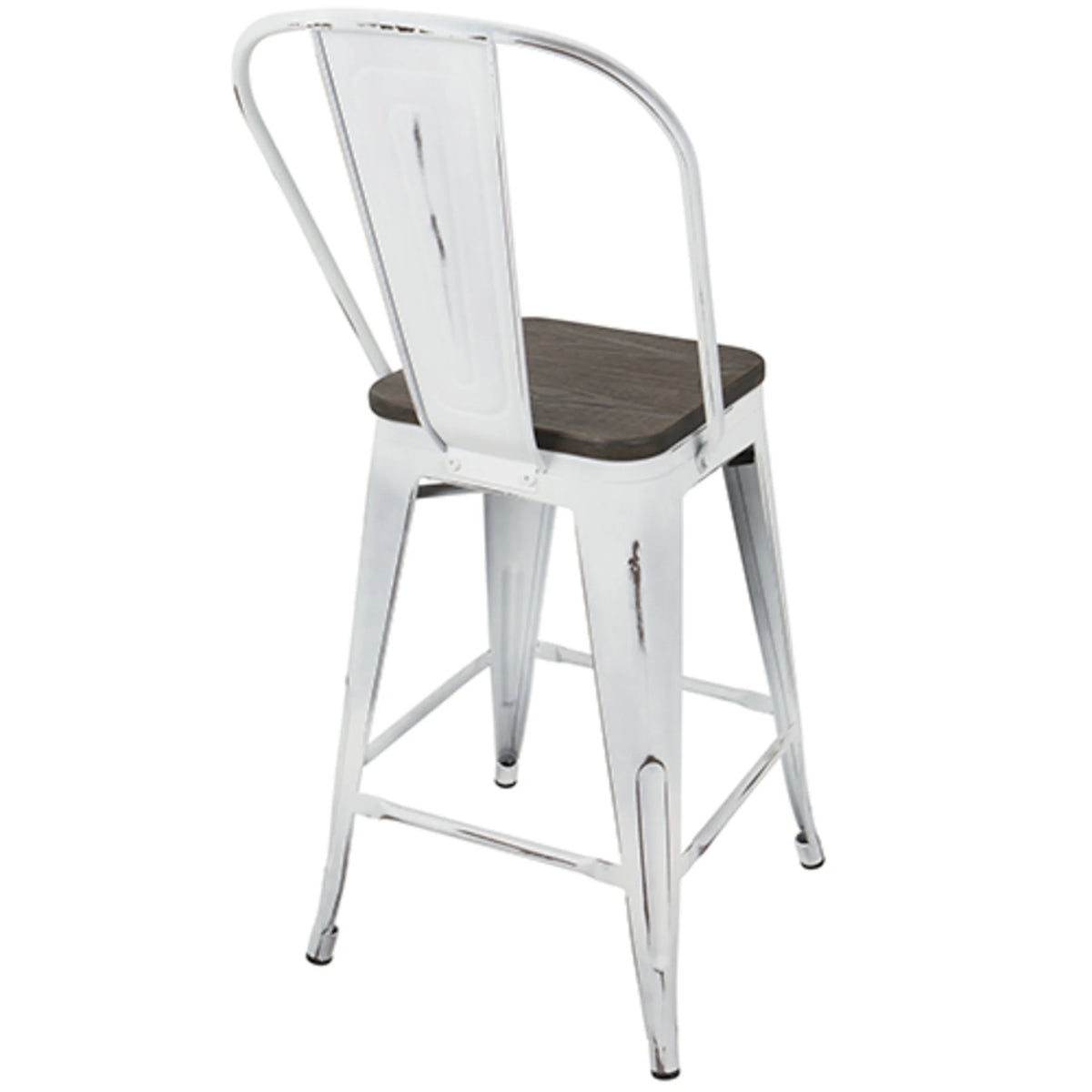 High Back Counter Stool Set of 2 M9427