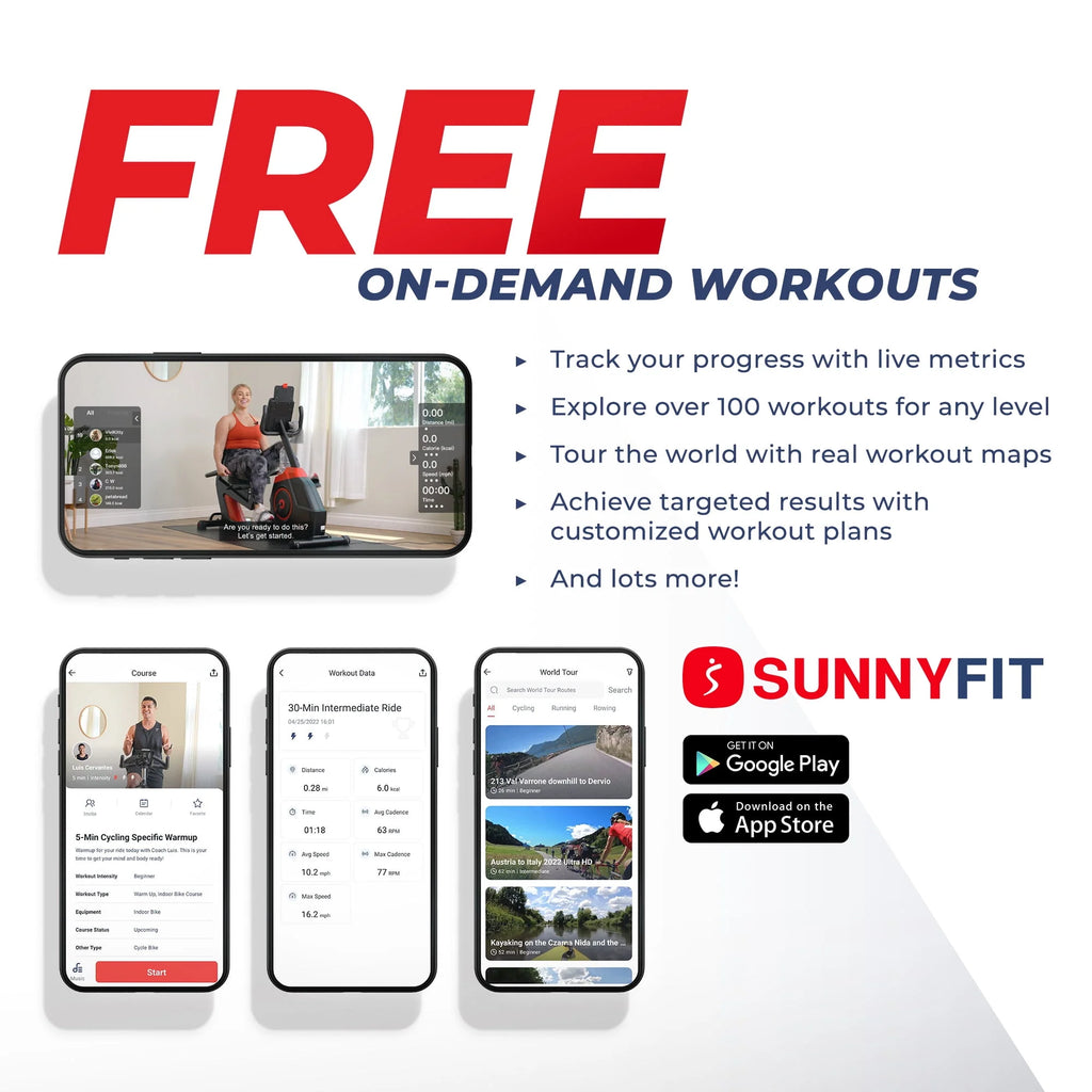 Indoor Cycling Smart Stationary Bike with Bluetooth Connectivity W925382