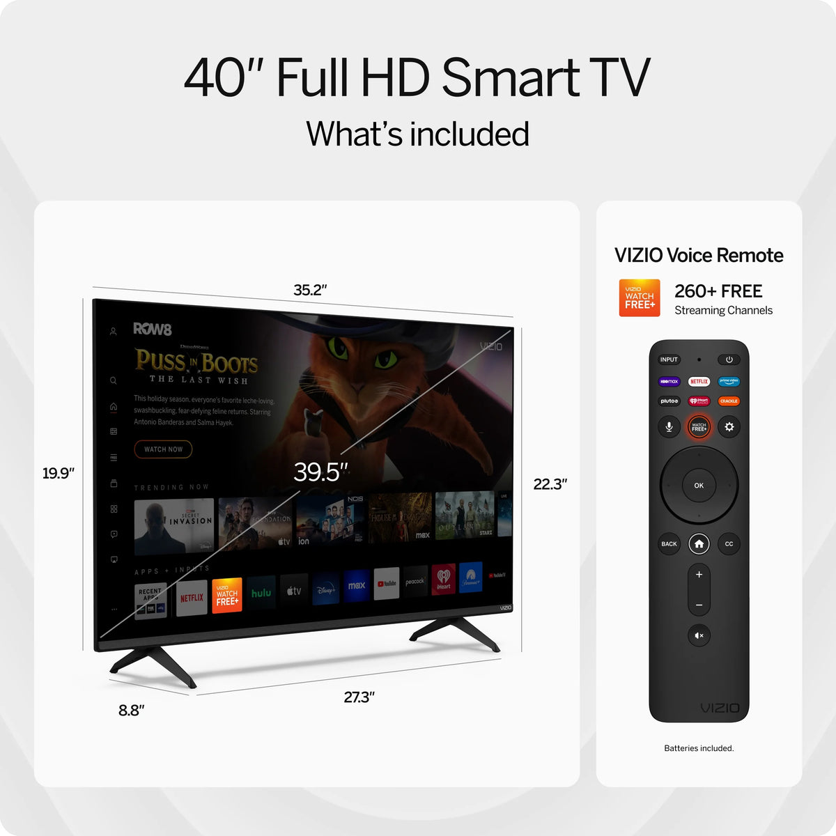40" Class FHD LED Smart TV U973