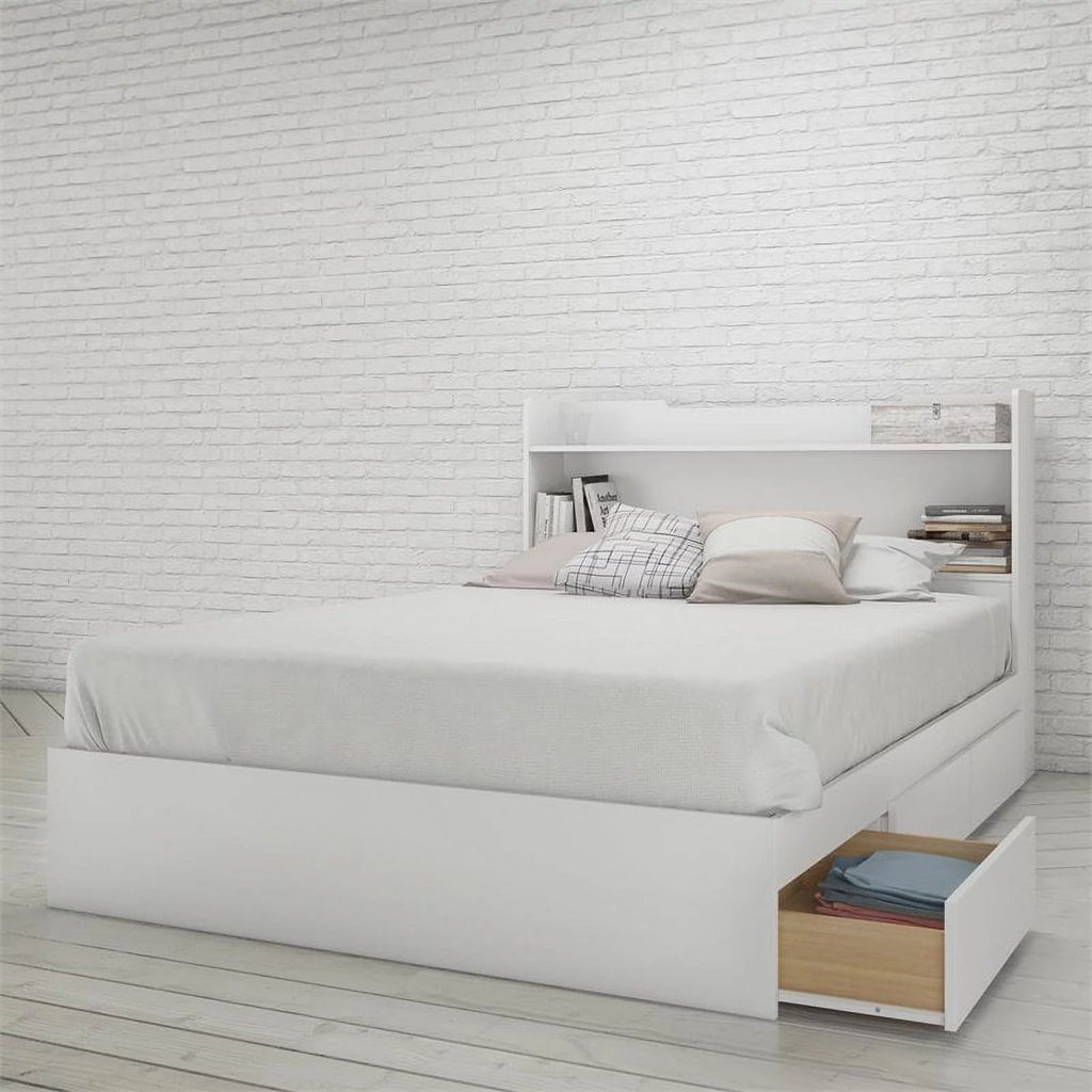 2 Piece Full Size White Bedroom Set I897