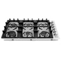36 in. Stainless Steel Dropin Cooktop with 6 Gas Burners J670