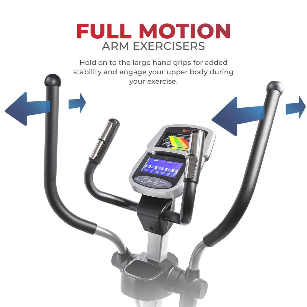 Magnetic Elliptical Trainer with Device Holder and Monitor U93321