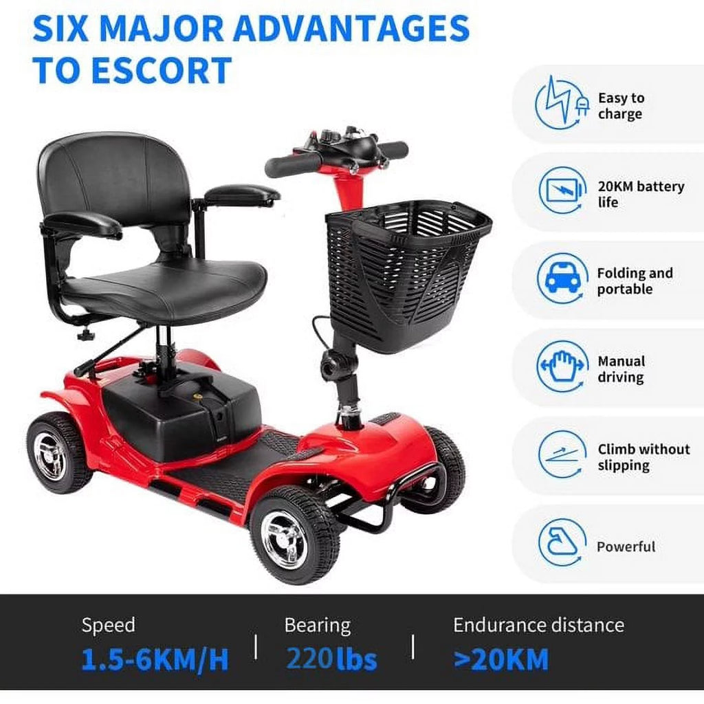 4 Wheels Electric Powered Mobility Scooter O485328