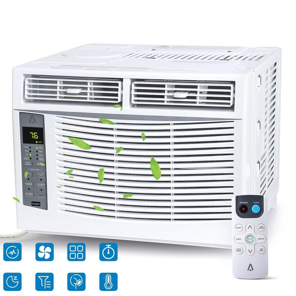 8,000 BTU Smart WiFi Window-Mounted Air Conditioner E78567