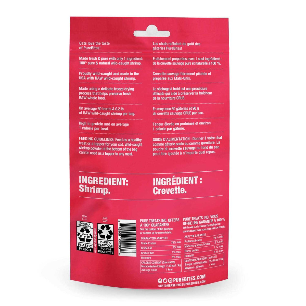 Freeze Dried Shrimp Cat Treats V9389