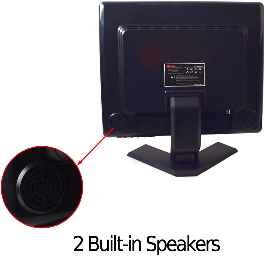 15 inch CCTV Security Monitor with BNC VGA HDMI AV Y285