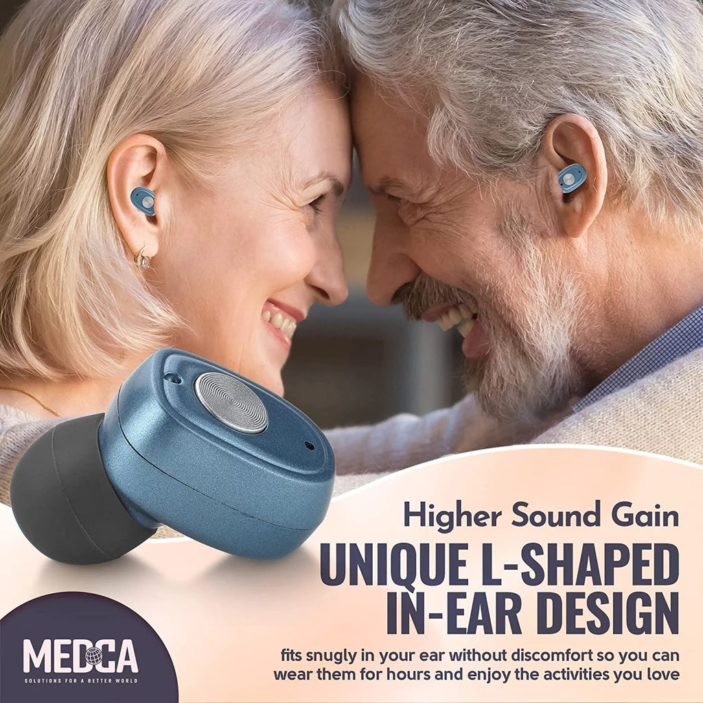 Rechargeable Hearing Amplifier Pair with Noise Cancelling Z964