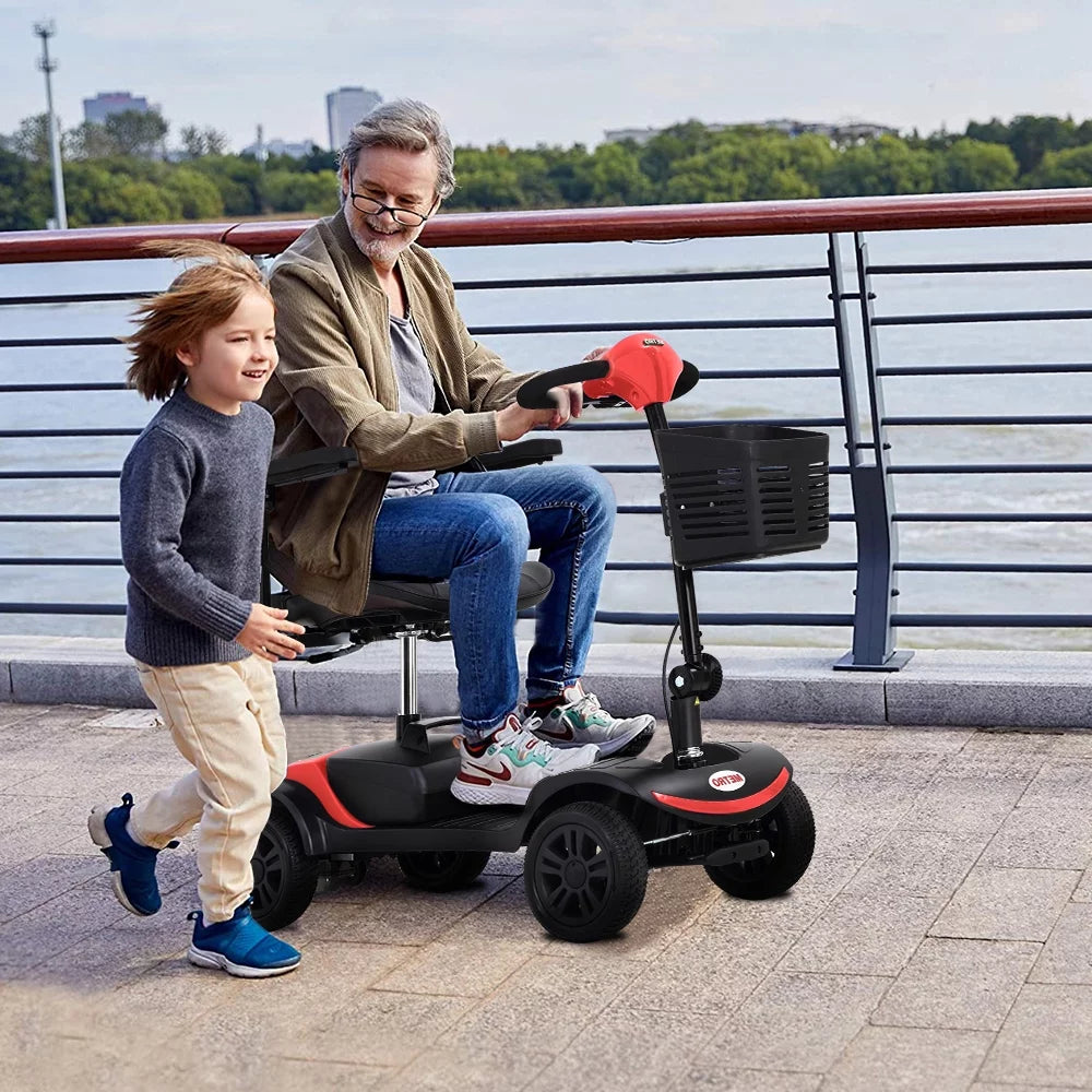 Red 4 Wheel Mobility Scooter 265lbs I6379
