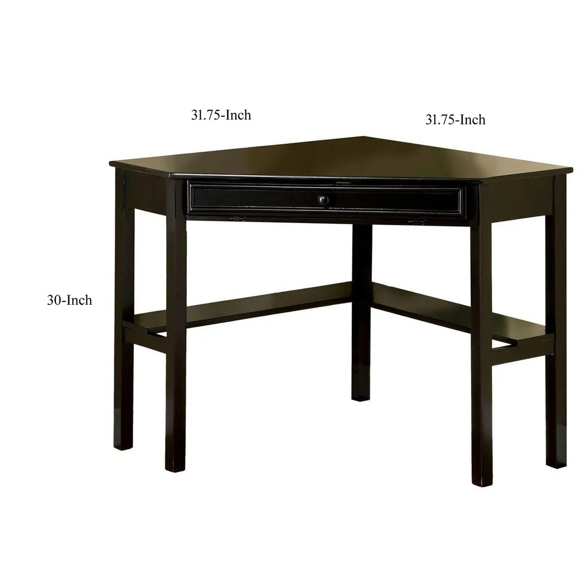 Black Corner Desk J7277