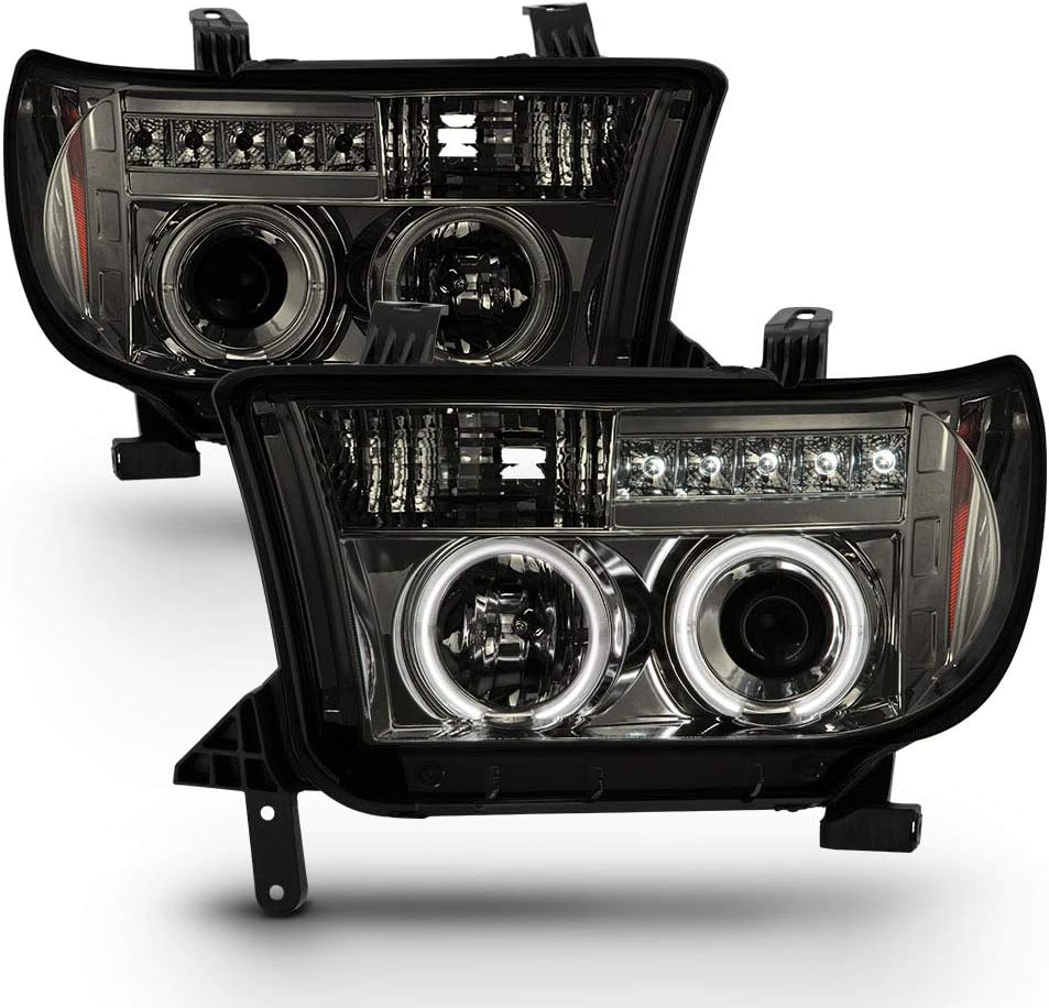 For 2007-2013 Toyota Tundra LED Projector Headlights Left+Right F581