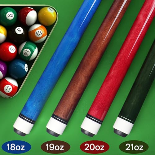 4 Pcs 58 Inch Canadian Maple Wood Pool Cue Stick X688