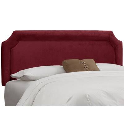 California King Velvet Upholstered Panel Headboard E48627