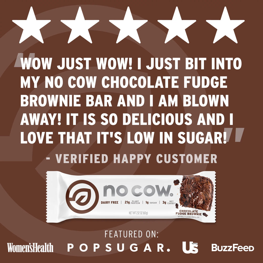 Vegan Protein Bars Chocolate Fudge Brownie Box of 12 P98755