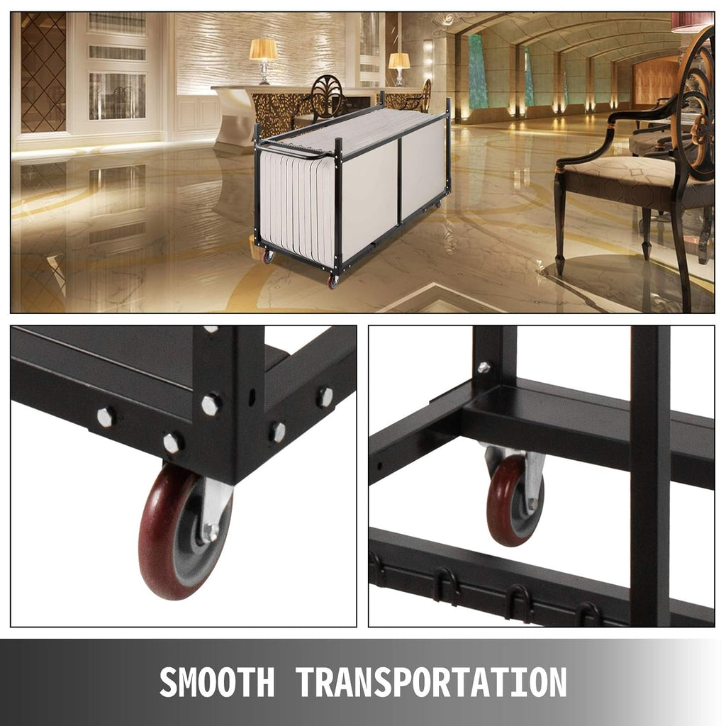 Folding Table Cart with Heavy Duty Steel T787