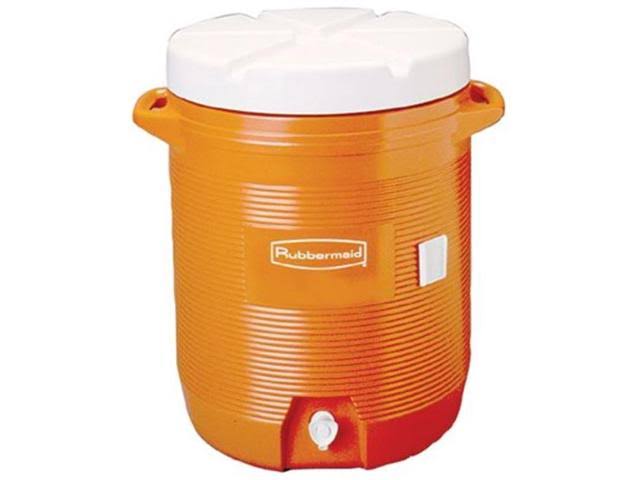 Plastic Water Cooler 7gal Orange W69689