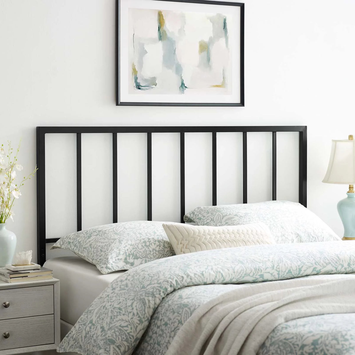 Black Full Metal Headboard L97612