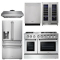 48 Propane Dual Fuel Range, Range Hood, Refrigerator, Dishwasher, Wine Cooler U50640