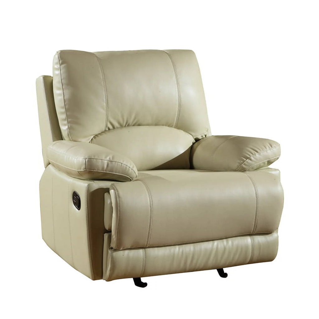 Beige Faux Leather Sofa Set L2312
