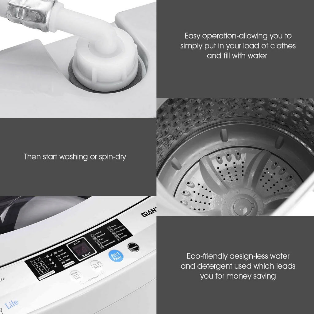 Portable Compact Washing Machine 1.34 Cu.ft I61647
