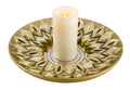 Peacock Plume Candle Holder C113
