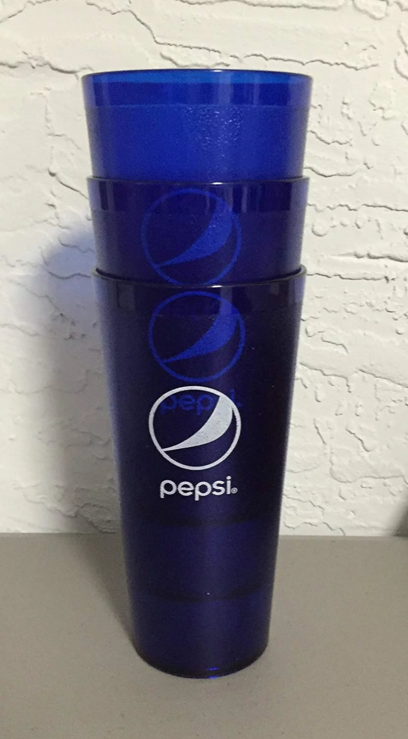 Blue Plastic Tumblers Cups 32 oz T54154
