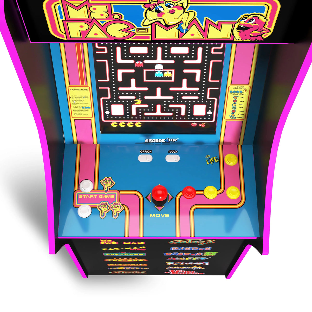 4-foot-tall Stand-up Arcade Game with 14 Classic Games and 17-inch Screen C771840