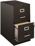 2 Drawer Black File Cabinet E279