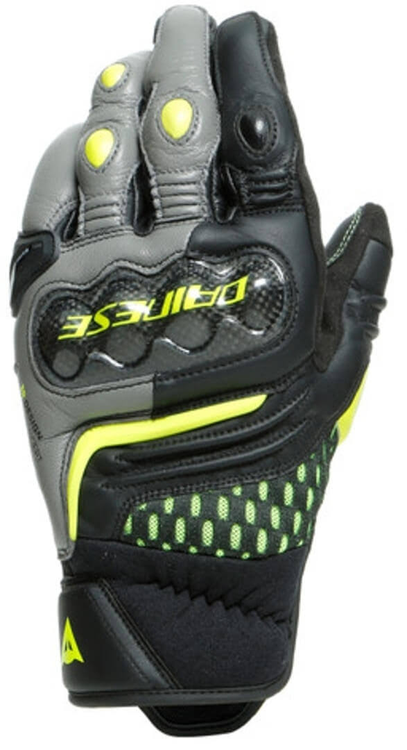 Black Gray Yellow Short Gloves E87541