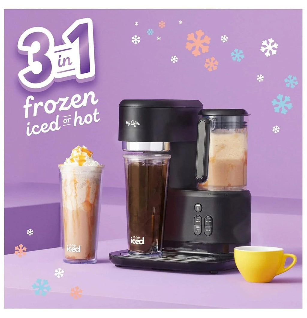 3-in-1 Iced and Hot Coffee and Tea Maker and Blender with Reusable Filter K5447