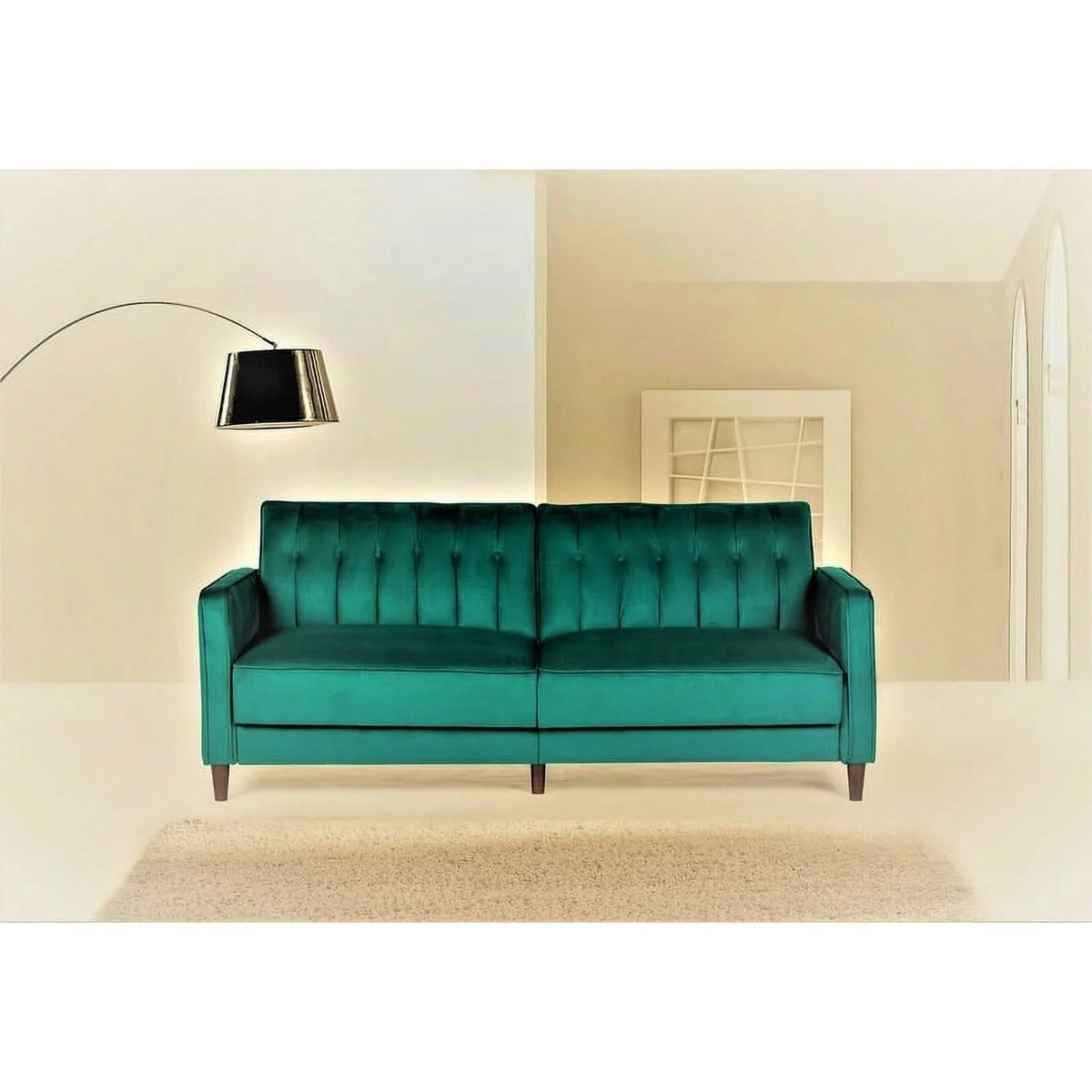 Dark blue Tufted Sofa Bed L613