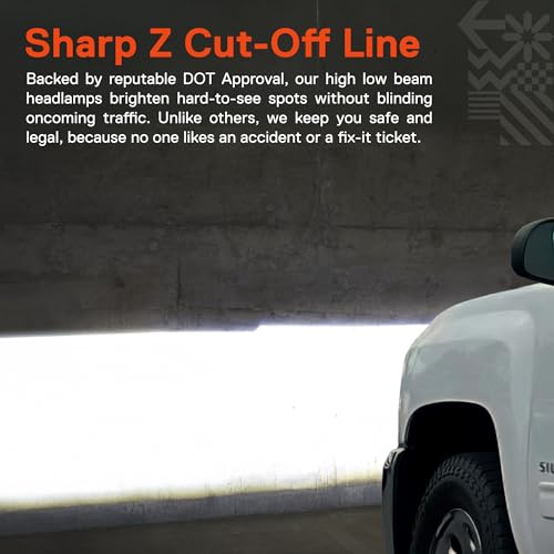 LED Headlight Assembly Replacement with Amber Sequential Turn Signal E350