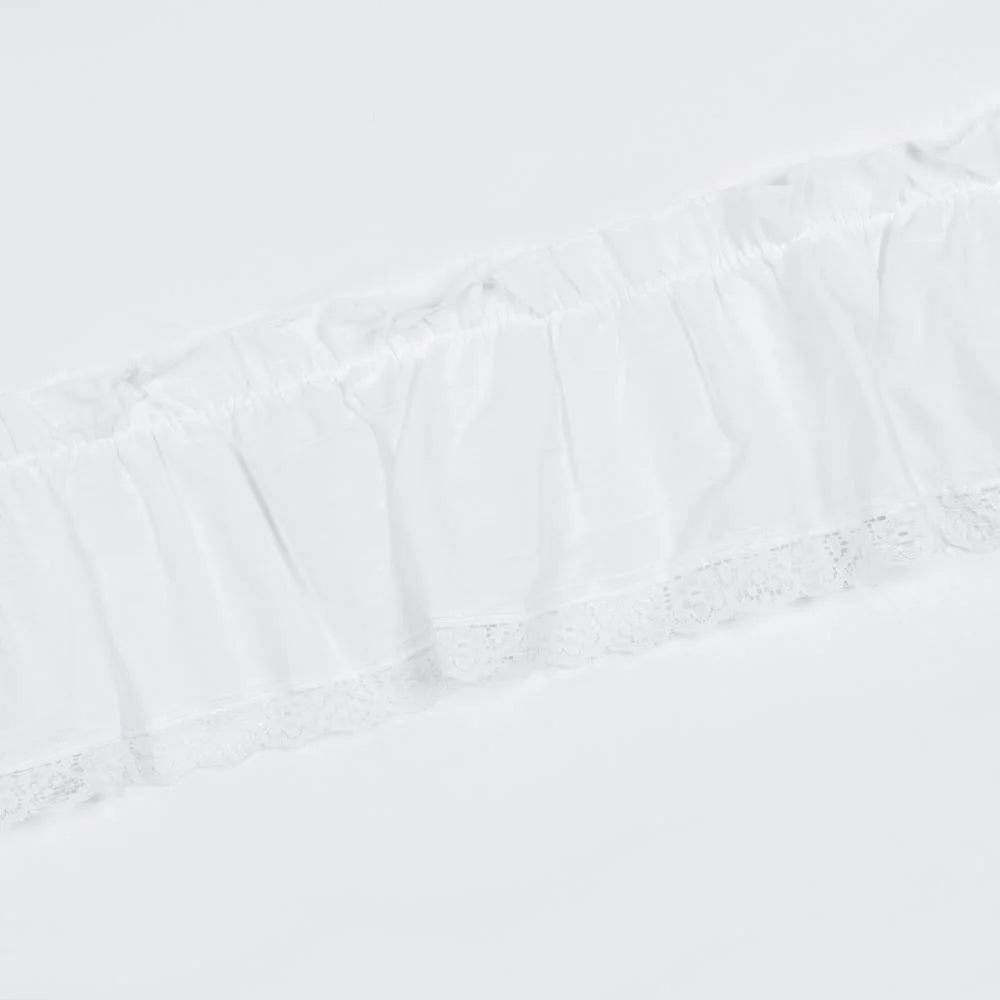 White Rod Pocket Curtain Panel 100" x 63" G731