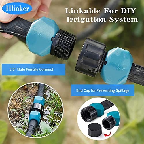 Flat Soaker Hose 100 ft with Stake O3388