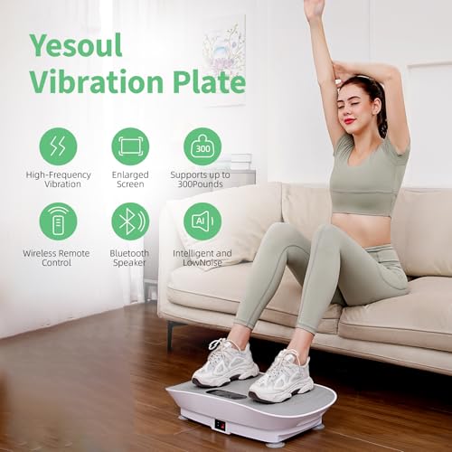 Vibration Plate Exercise Machine with Bluetooth Remote H5009