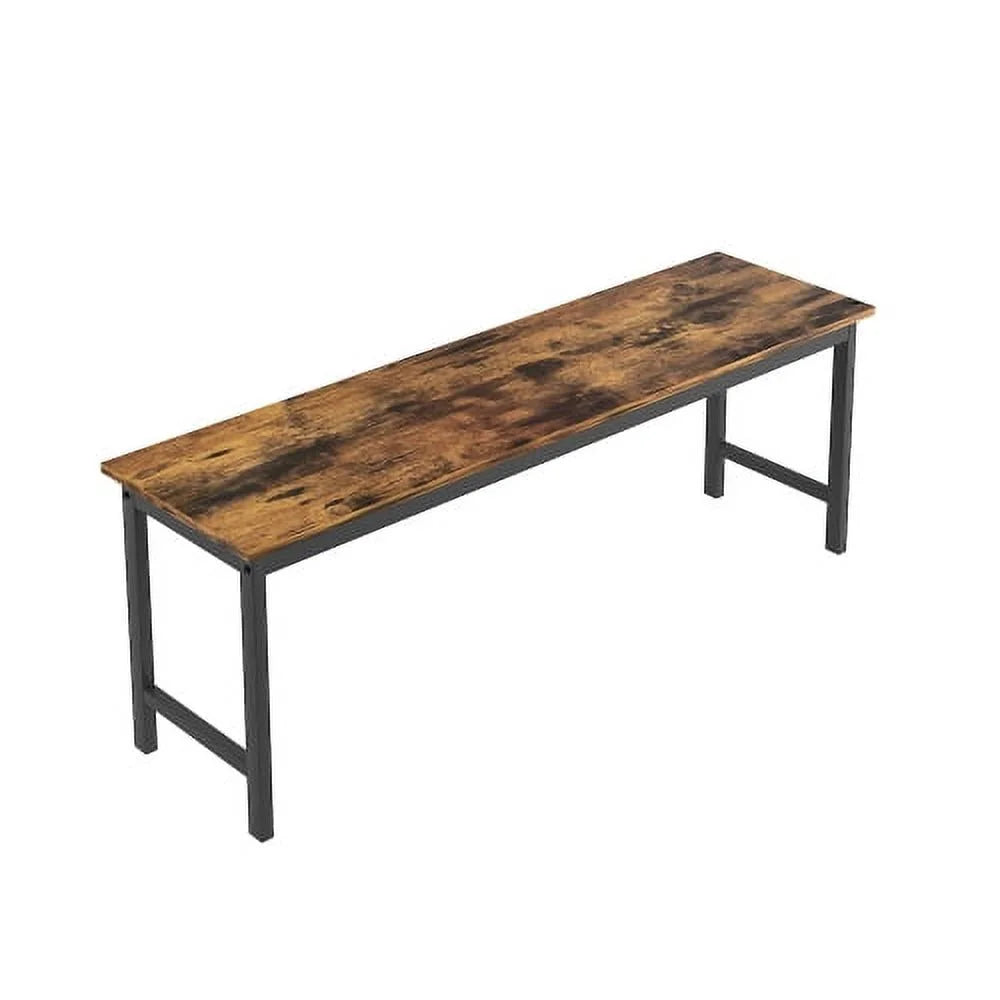 3 Pieces Farmhouse Kitchen Table Set with Two Benches W255134