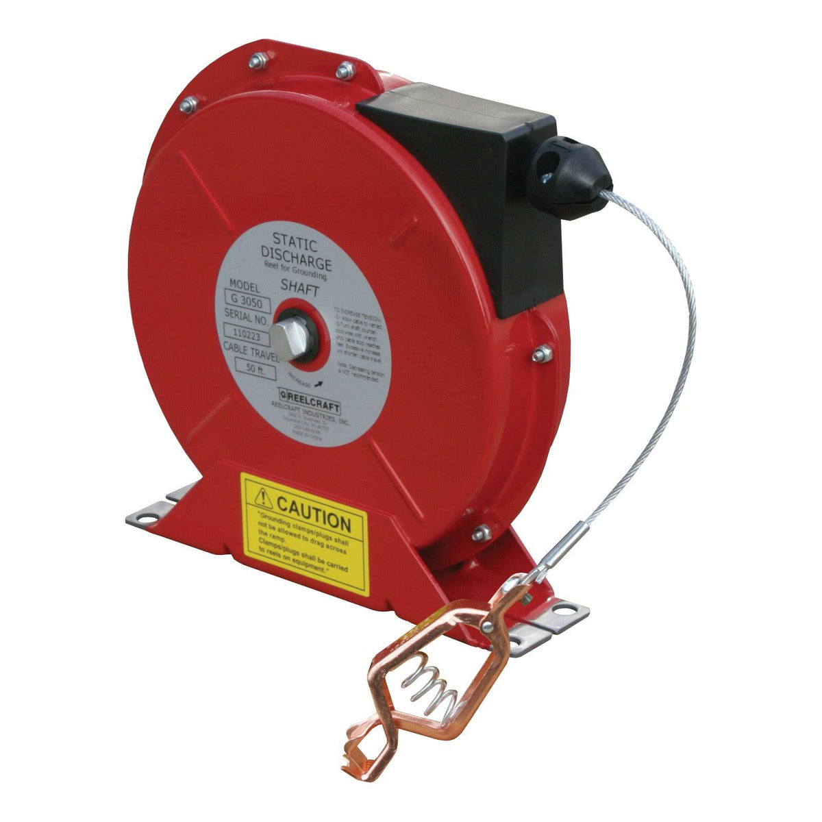 Spring Retractable Grounding Reels 50 ft N7236