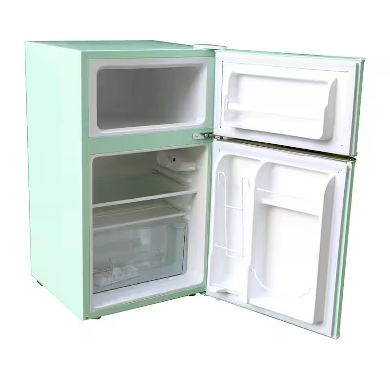 Mint Green 3.2 cu. ft. 2-Door Mini Fridge E7322