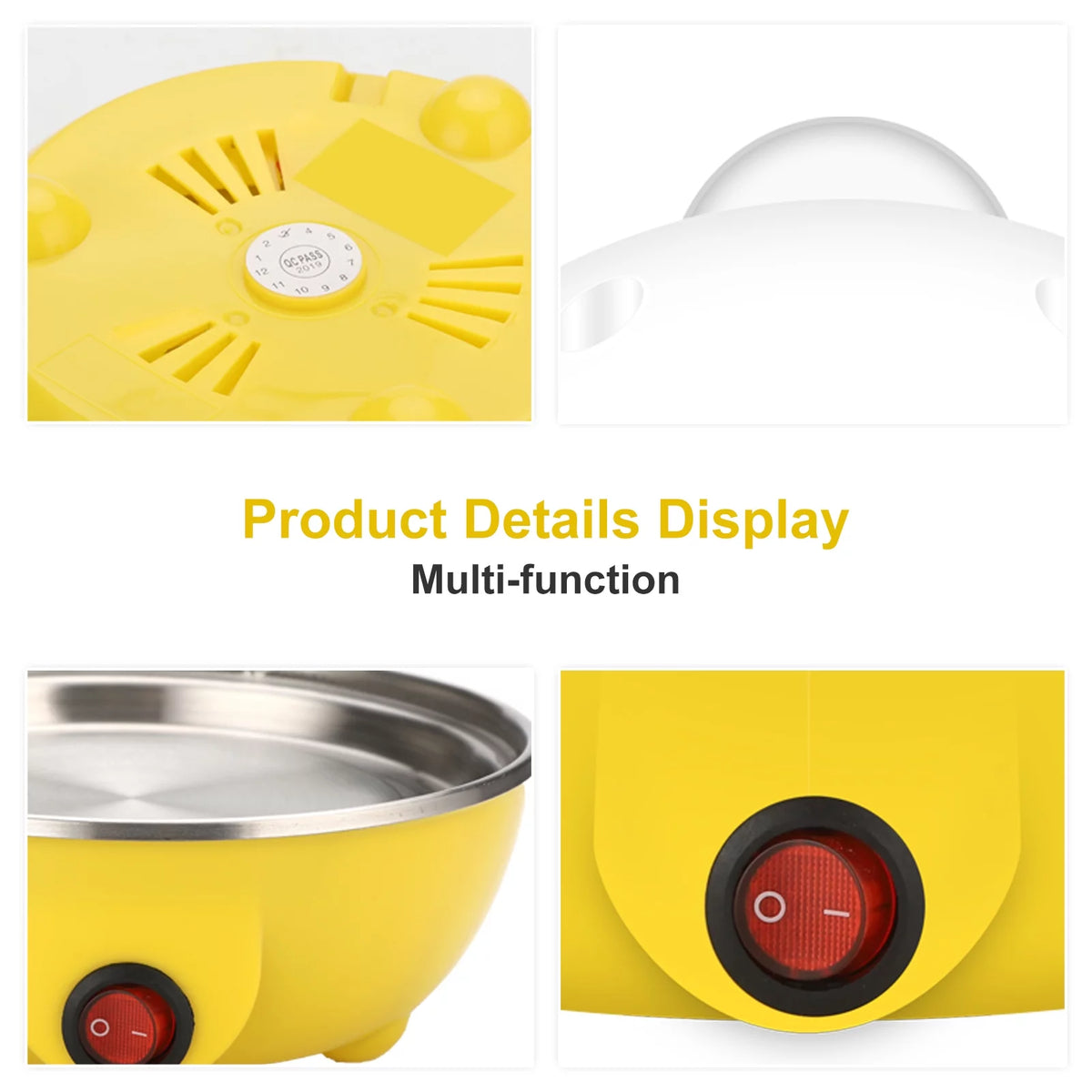 Electric Rapid Egg Cooker 14 Capacity with Auto Shut Off D3344