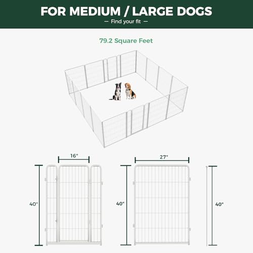 Heavy Duty 32 Inch 6 Panels Black Dog Playpen P985