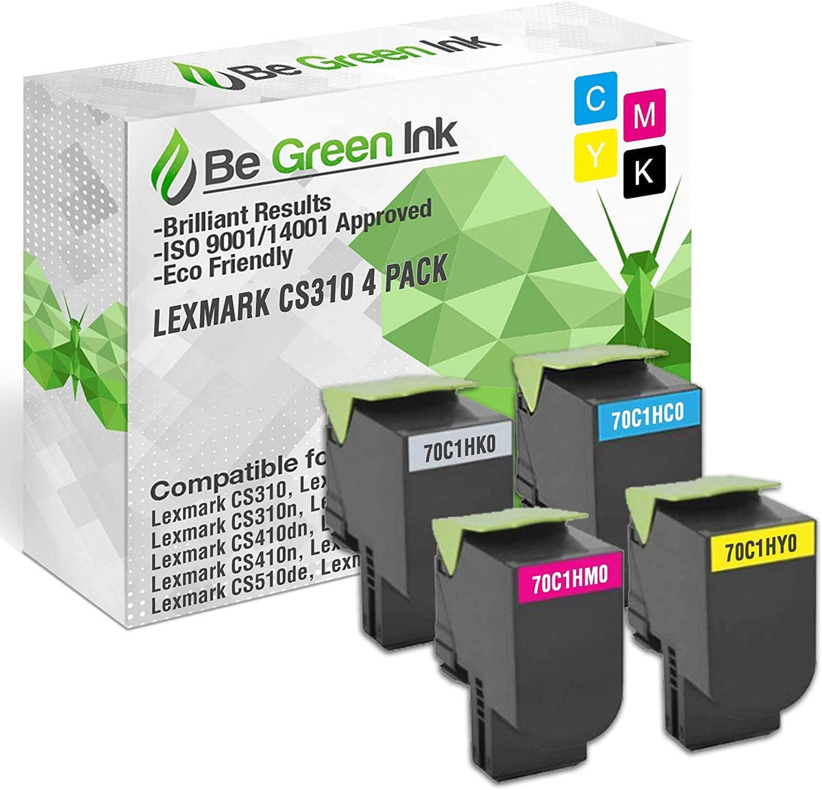 Compatible Replacement Toner Cartridge 4 Pack K65972