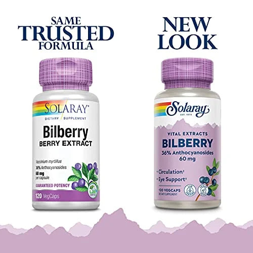 Bilberry Berry Extract 60 mg 120 VegCaps L21339