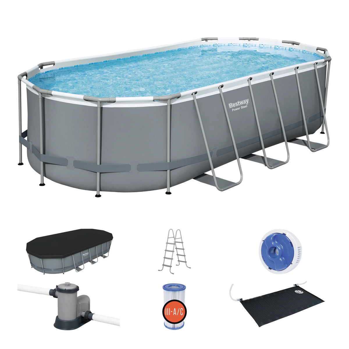 18' x 9' x 48'' Oval Above Ground Pool Set X4418