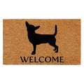 Chihuahua Doormat 2' x 3' Natural/Black A831