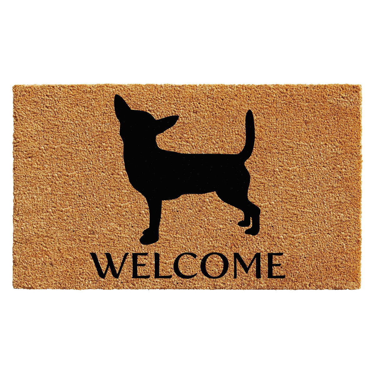 Chihuahua Doormat 2' x 3' Natural/Black A831