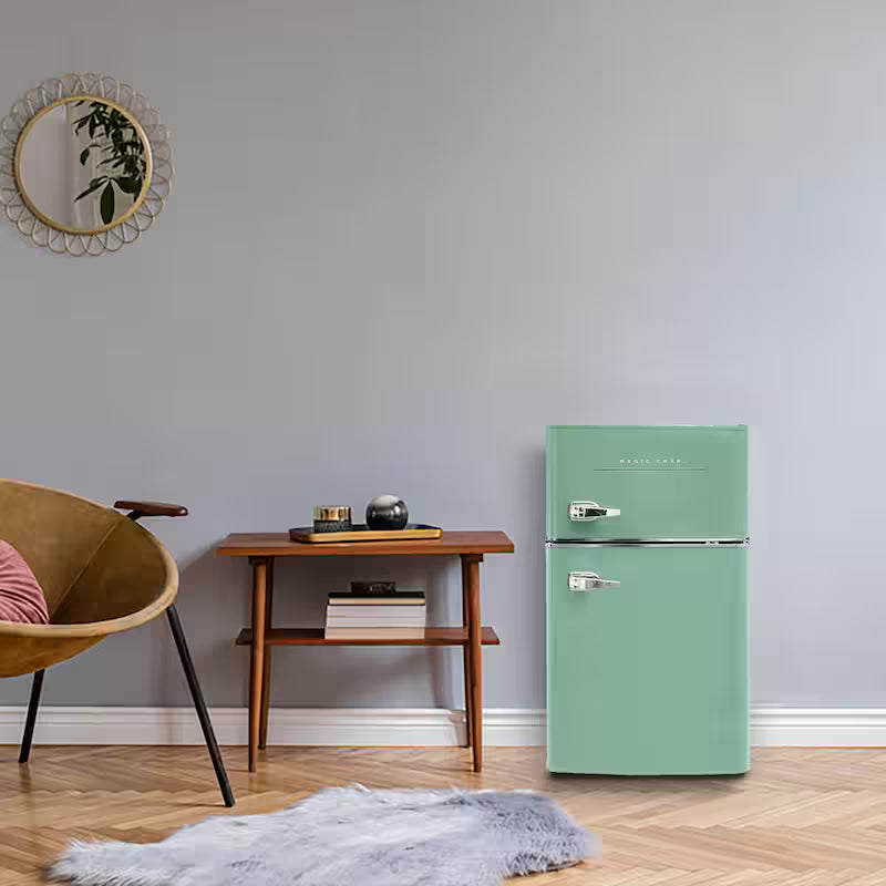 Mint Green 3.2 cu. ft. 2-Door Mini Fridge E7322