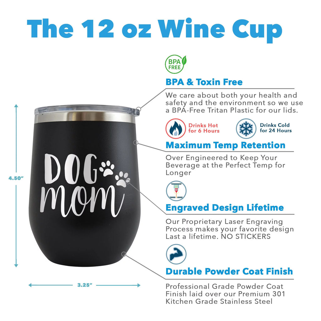 Engraved 12 oz Red Wine Cup U622