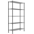5-Wire Metal Storage Rack Adjustable Shelves T8434