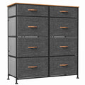 Dark Gray 8 Drawer Storage Dresser W587