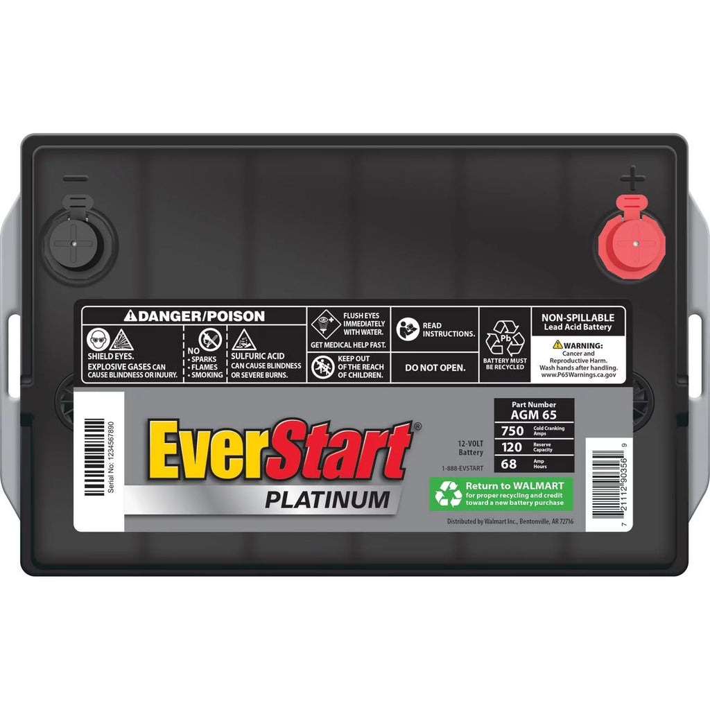 AGM Battery Group Size 65 12 Volt 750 CCA A622
